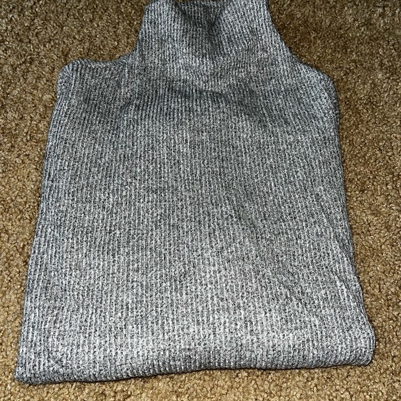 Gray Ribbed A New Day Large Turtleneck Sweater - Picture 3 of 5